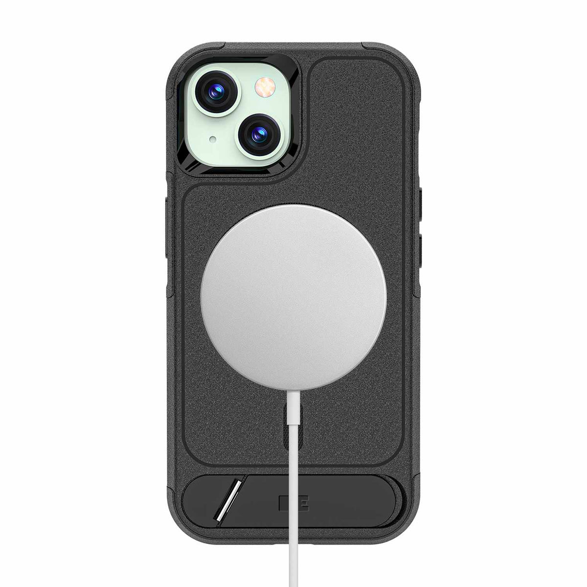 Blu Element Armour Ultra MagSafe with Kickstand Case Black for iPhone 13, iPhone 14, iPhone 15, iPhone 16e, iPhone 17e