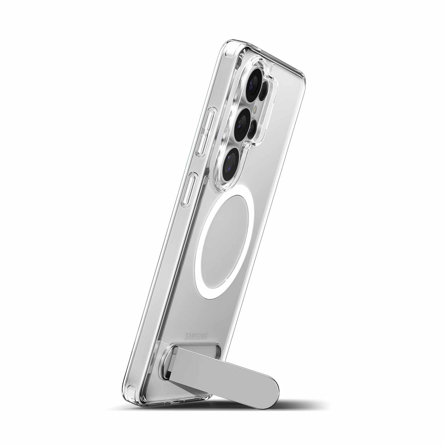 Spigen Slim Armor Essential S Case with Magnets Clear White for Galaxy S26 Ultra