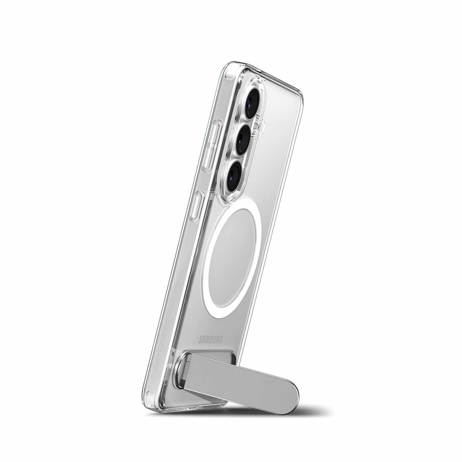 Spigen Slim Armor Essential S Case with Magnets Clear White for Galaxy S26