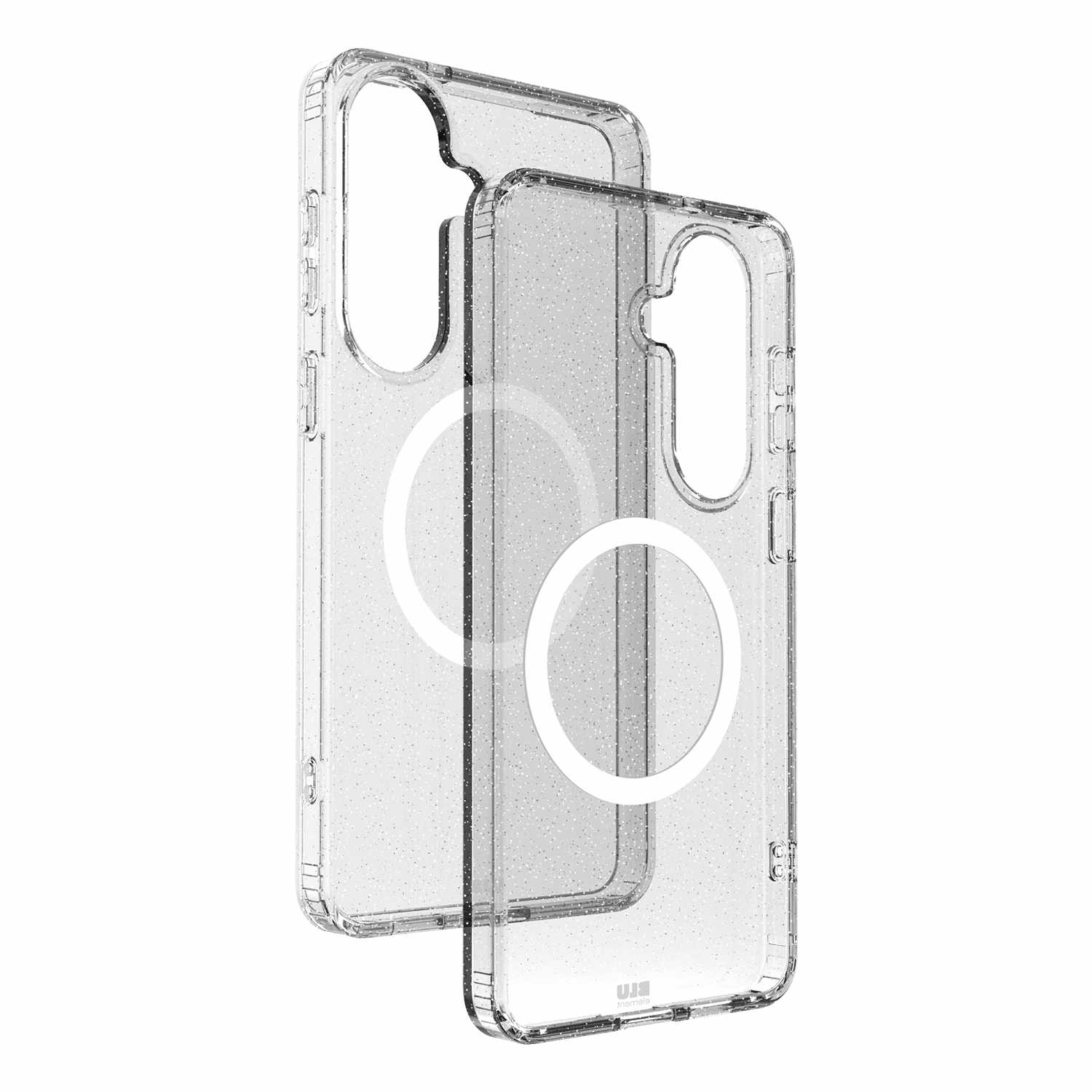 Blu Element Dropzone Rugged Glitter Case with Magnets Clear for Galaxy S26