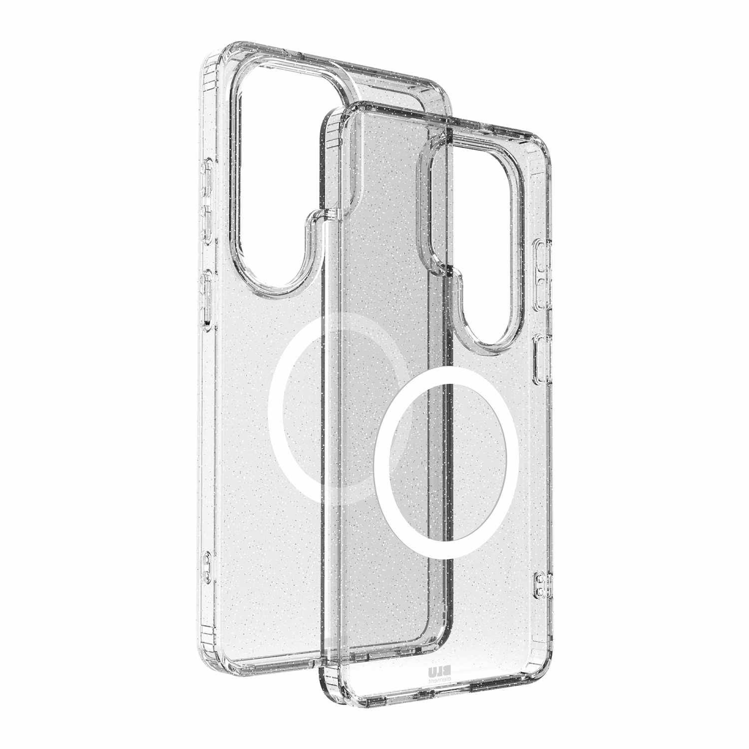 Blu Element Dropzone Rugged Glitter Case with Magnets Clear for Galaxy S26 Ultra