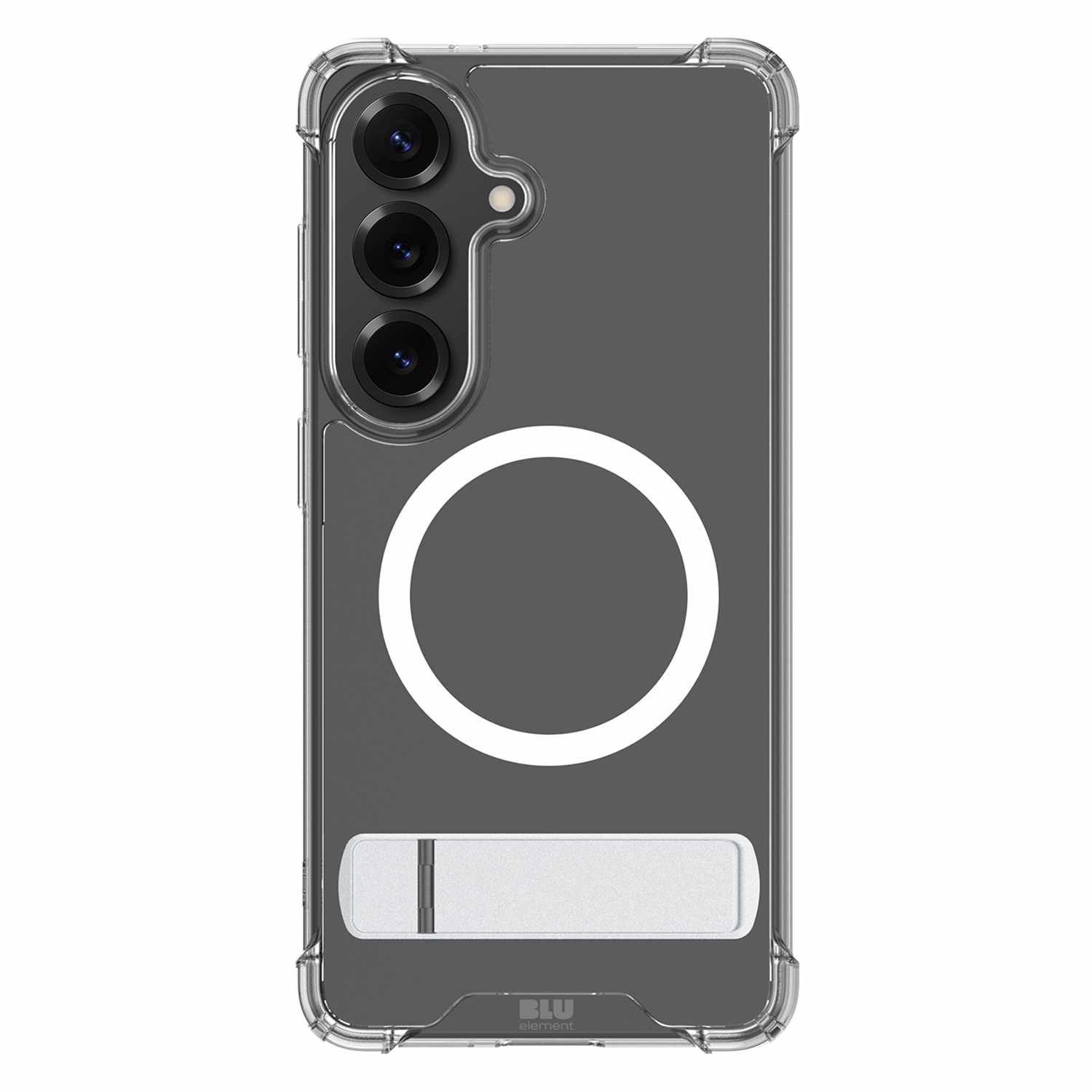 Blu Element Dropzone Rugged Kickstand Case with Magnets Clear for Galaxy S26