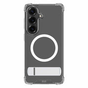 Blu Element Dropzone Rugged Kickstand Case with Magnets Clear for Galaxy S26