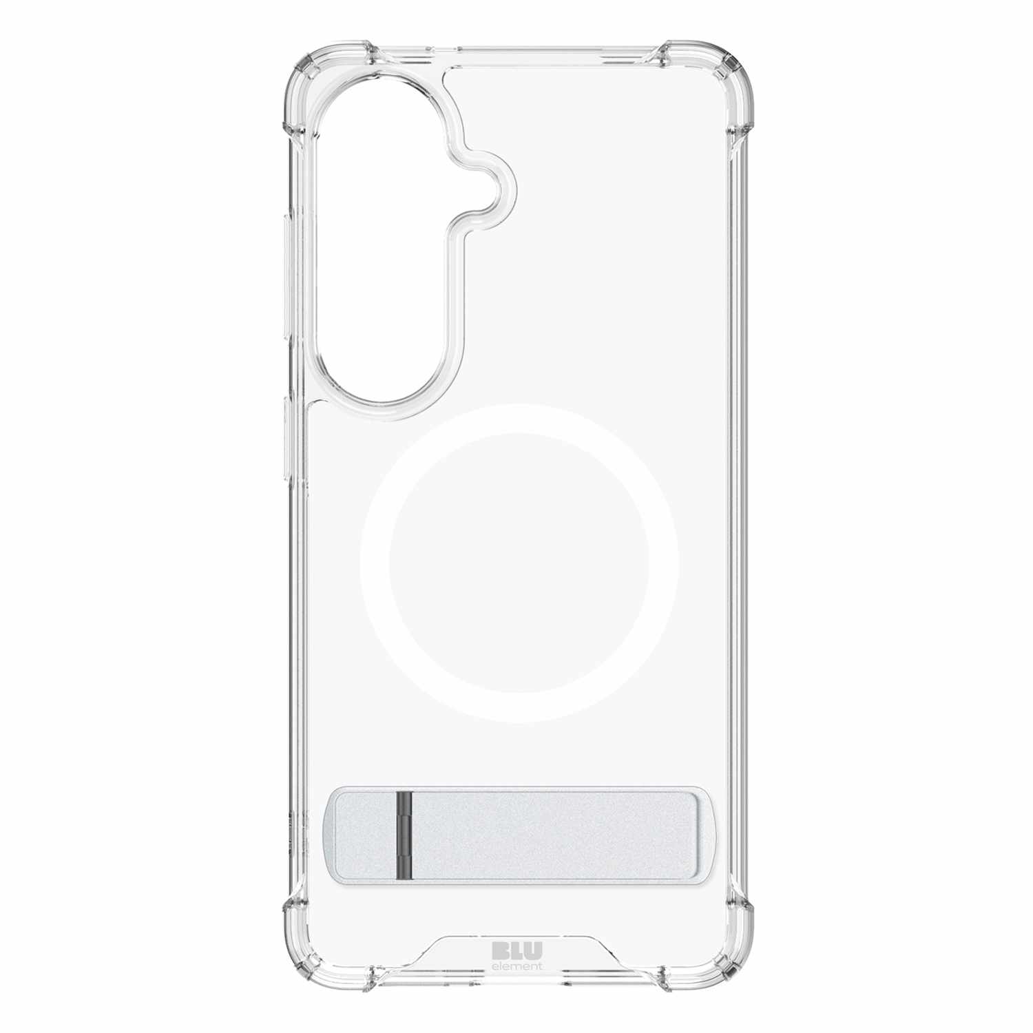Blu Element Dropzone Rugged Kickstand Case with Magnets Clear for Galaxy S26+