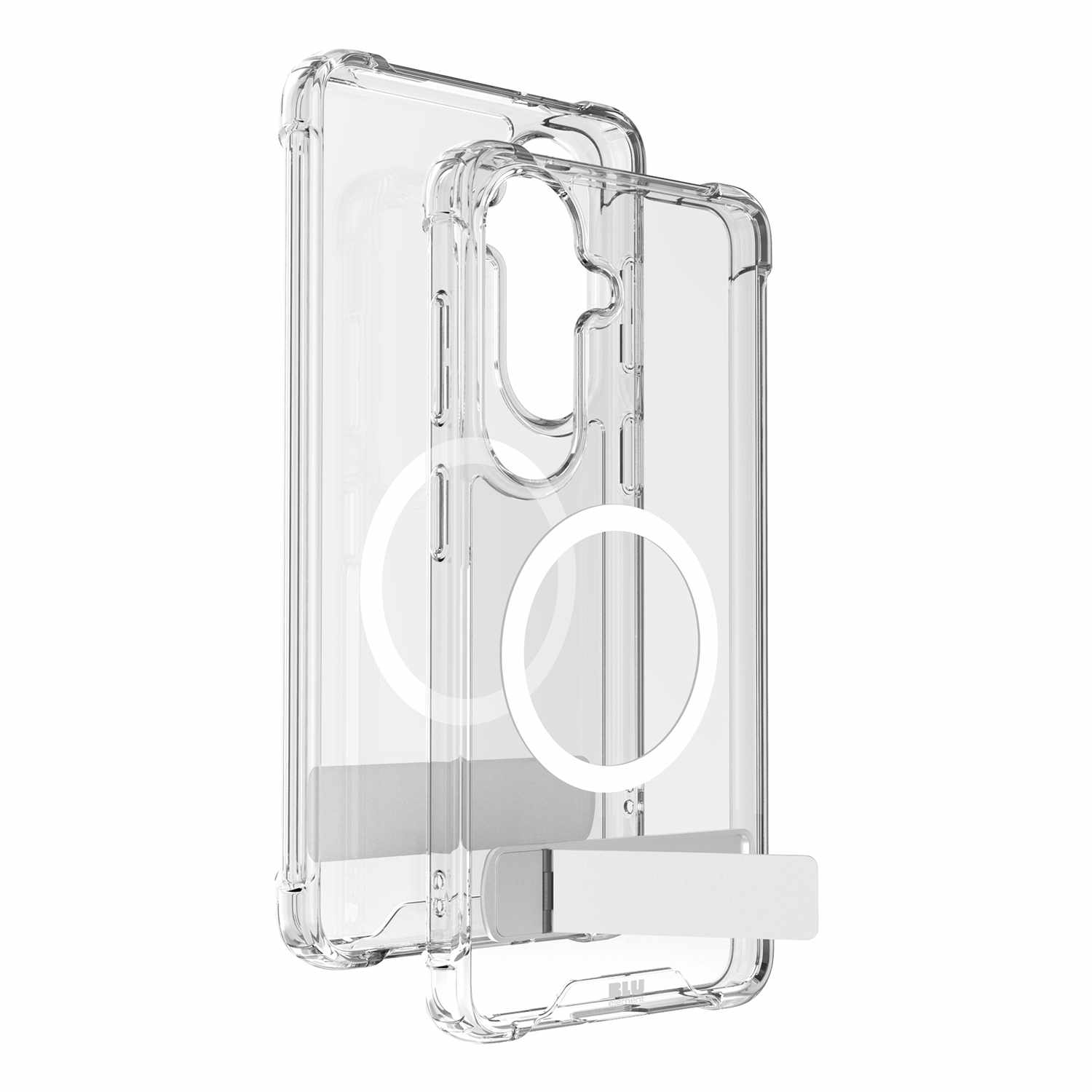 Blu Element Dropzone Rugged Kickstand Case with Magnets Clear for Galaxy S26+