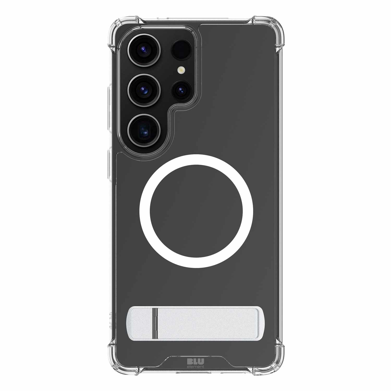Blu Element Dropzone Rugged Kickstand Case with Magnets Clear for Galaxy S26 Ultra