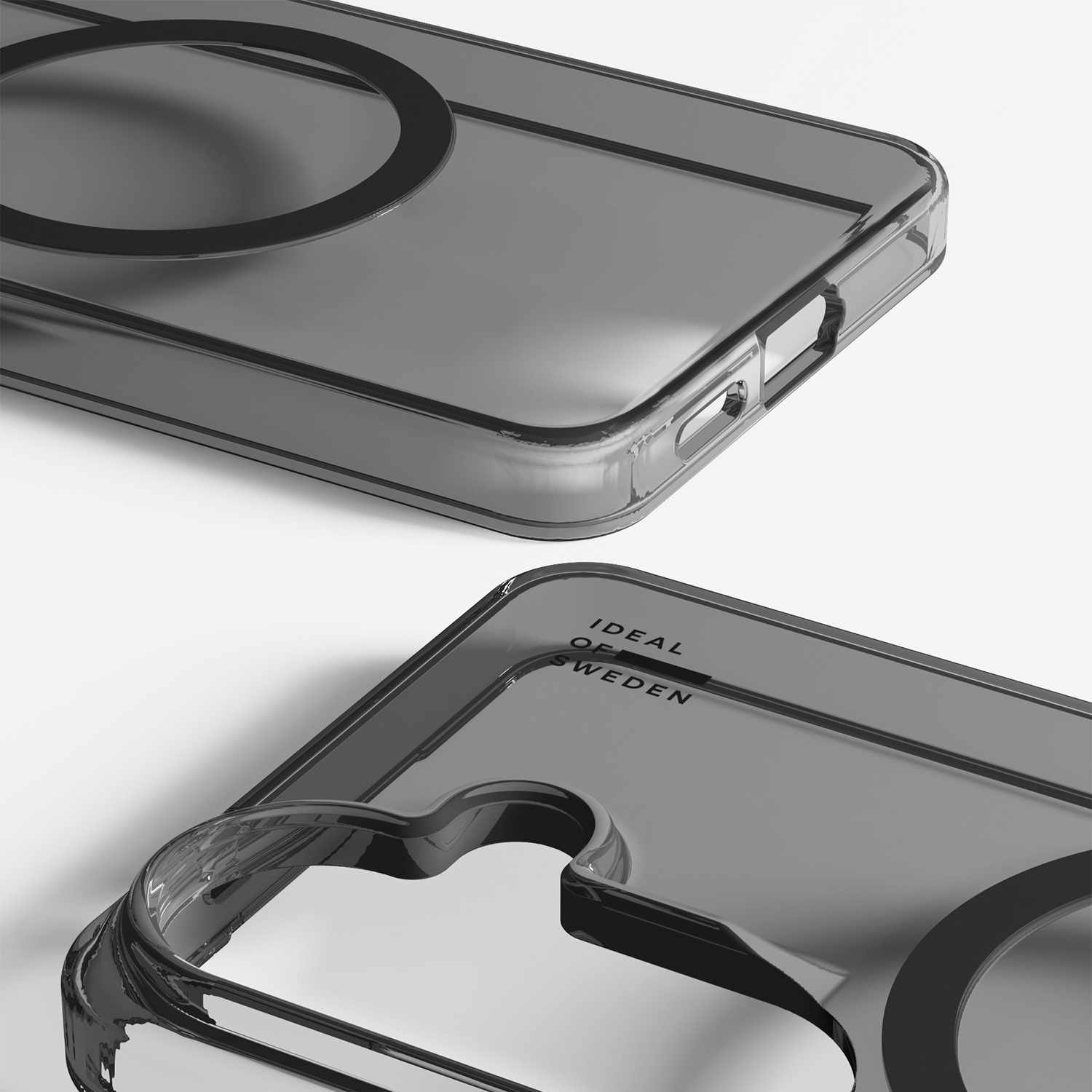 Ideal of Sweden Clear Case with Magnets Tinted Black for Galaxy S26
