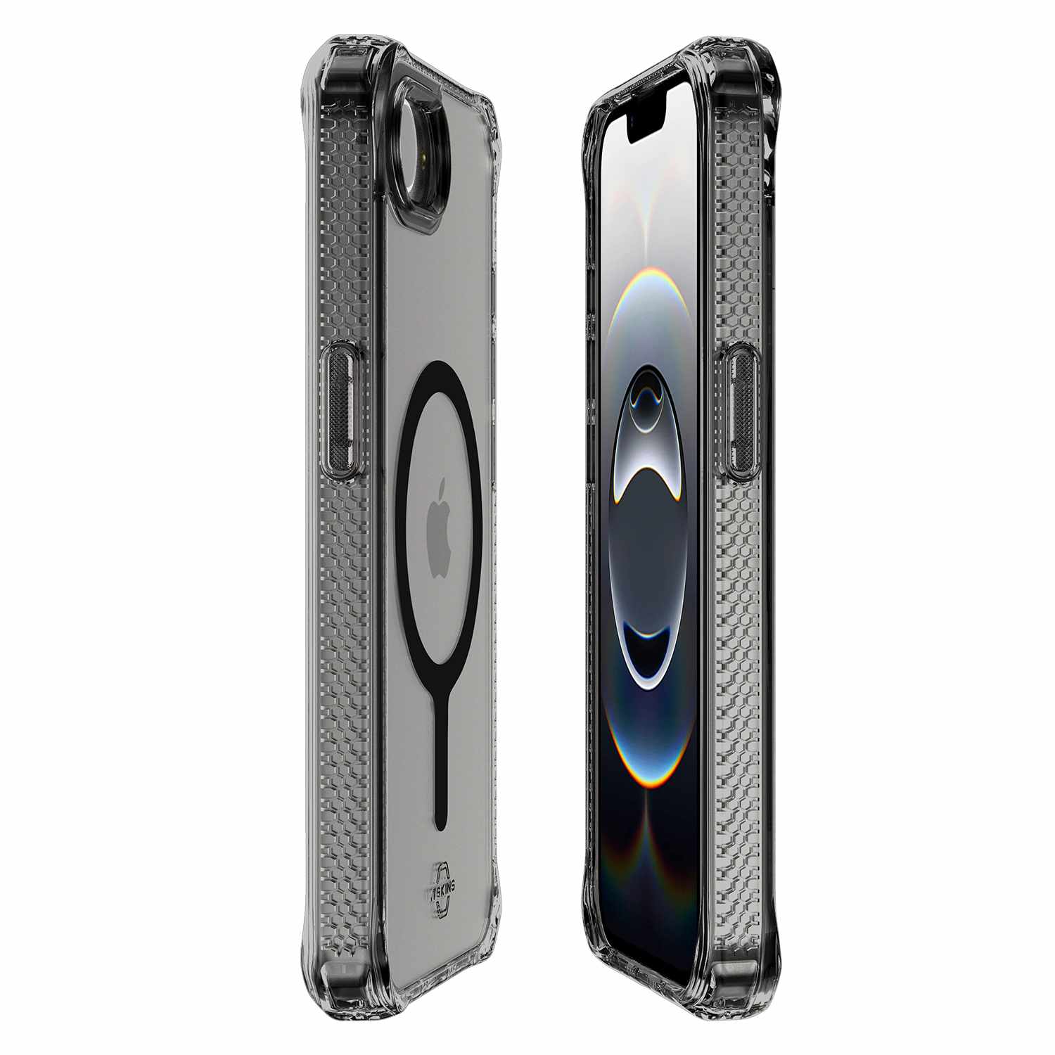 ITSKINS Hybrid_R Magsafe Clear Case Smoke for iPhone 17e, iPhone 16e