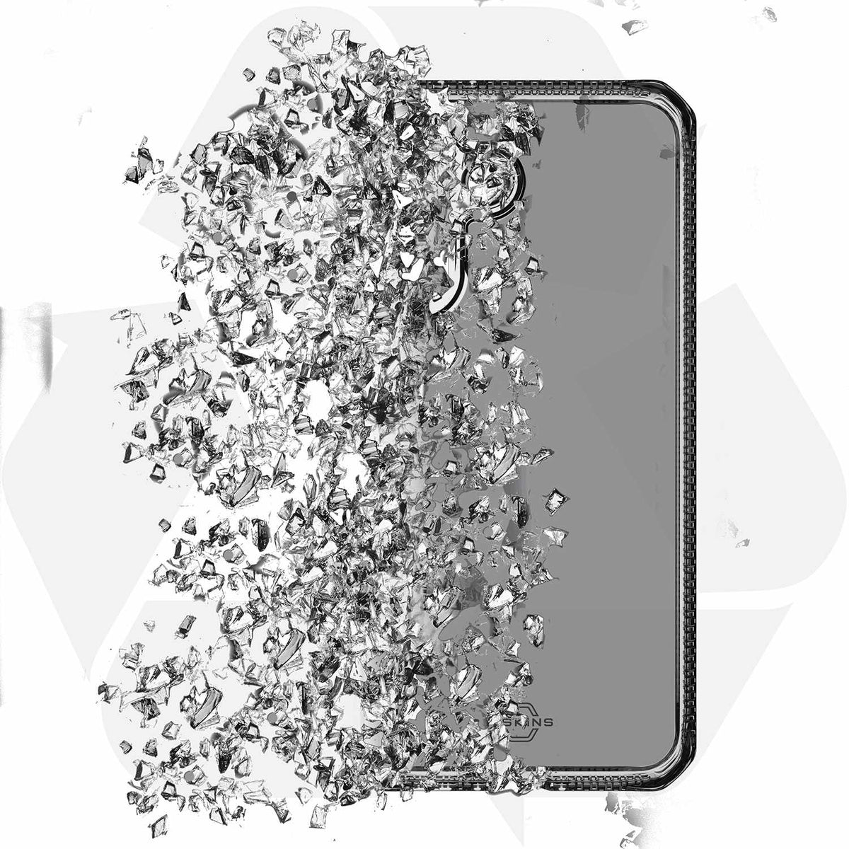 ITSKINS Spectrum_R Clear Case Smoke for Galaxy A57