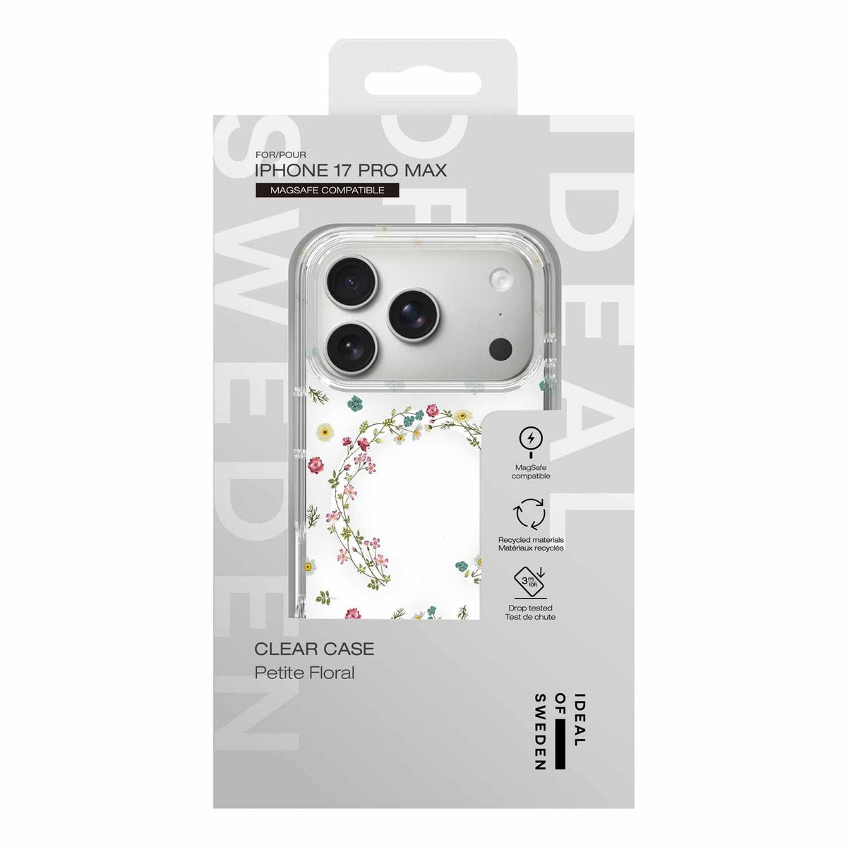 Ideal of Sweden Clear MagSafe Mid Case Petite Floral for iPhone 17 Pro Max