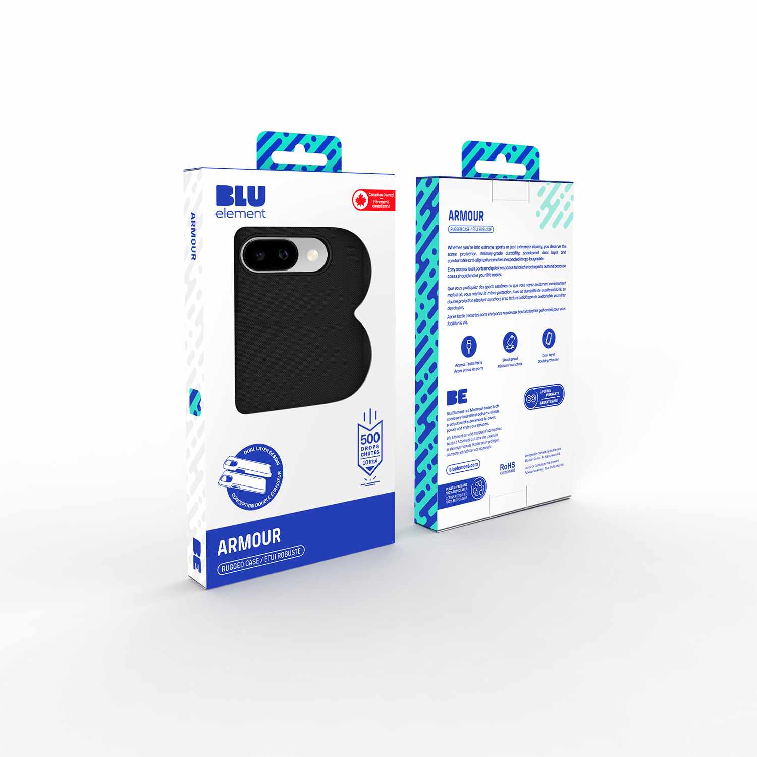 Blu Element Armour Rugged Case Black for Pixel 10a