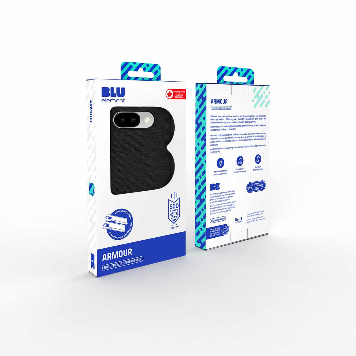 Blu Element Armour Rugged Case Black for Pixel 10a