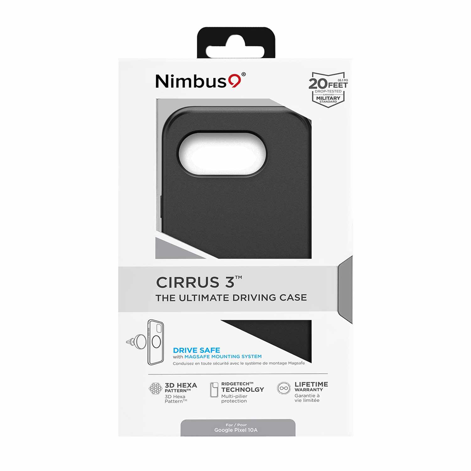 Nimbus9 Cirrus 3 with Magnets Case Black for Pixel 10a