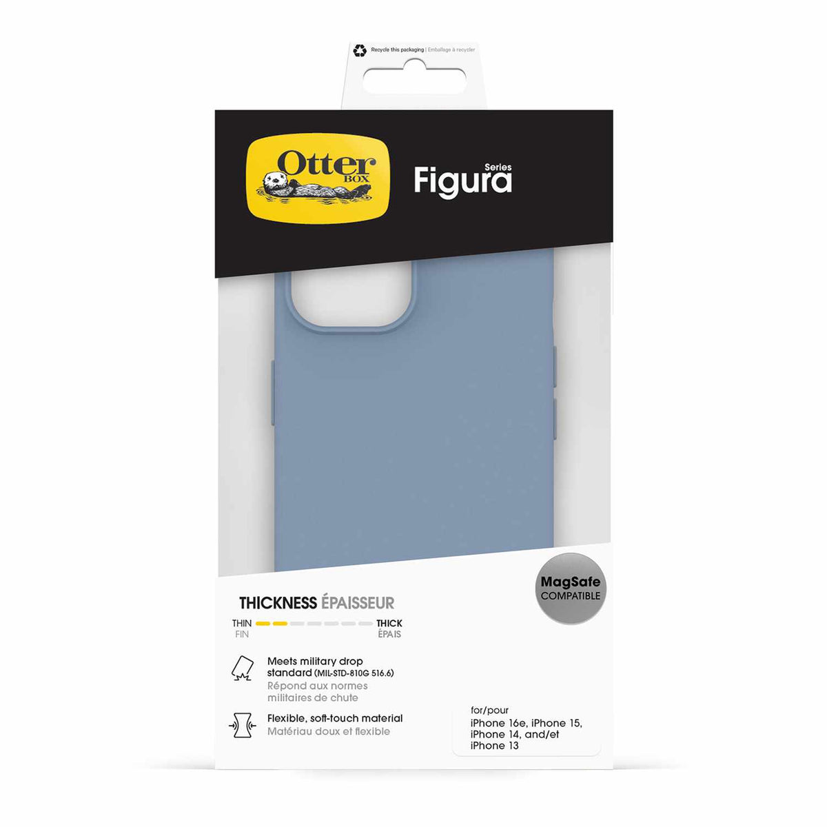 OtterBox Figura Case Skyway for iPhone 17e, iPhone 16e, iPhone 15, iPhone 14, iPhone 13