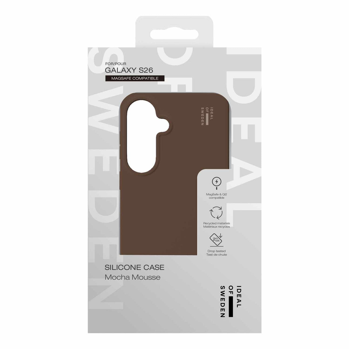 Ideal of Sweden Silicone Case with Magnets Mocha Mousse for Galaxy S26