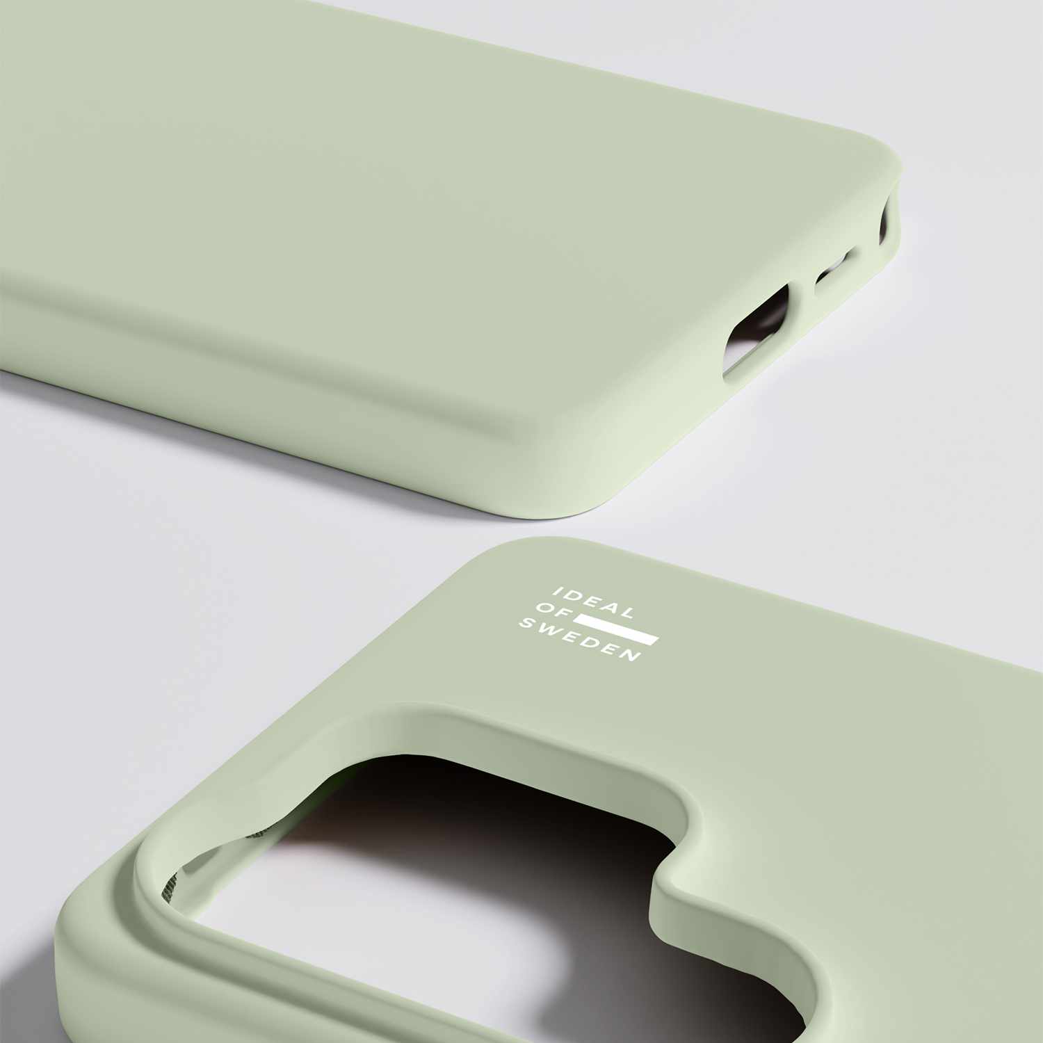 Ideal of Sweden Silicone Case with Magnets Sage Green for Galaxy S26 Ultra