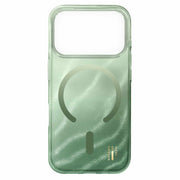 Ideal of Sweden Glitter Glow MagSafe Case Sage Green for iPhone 17 Pro