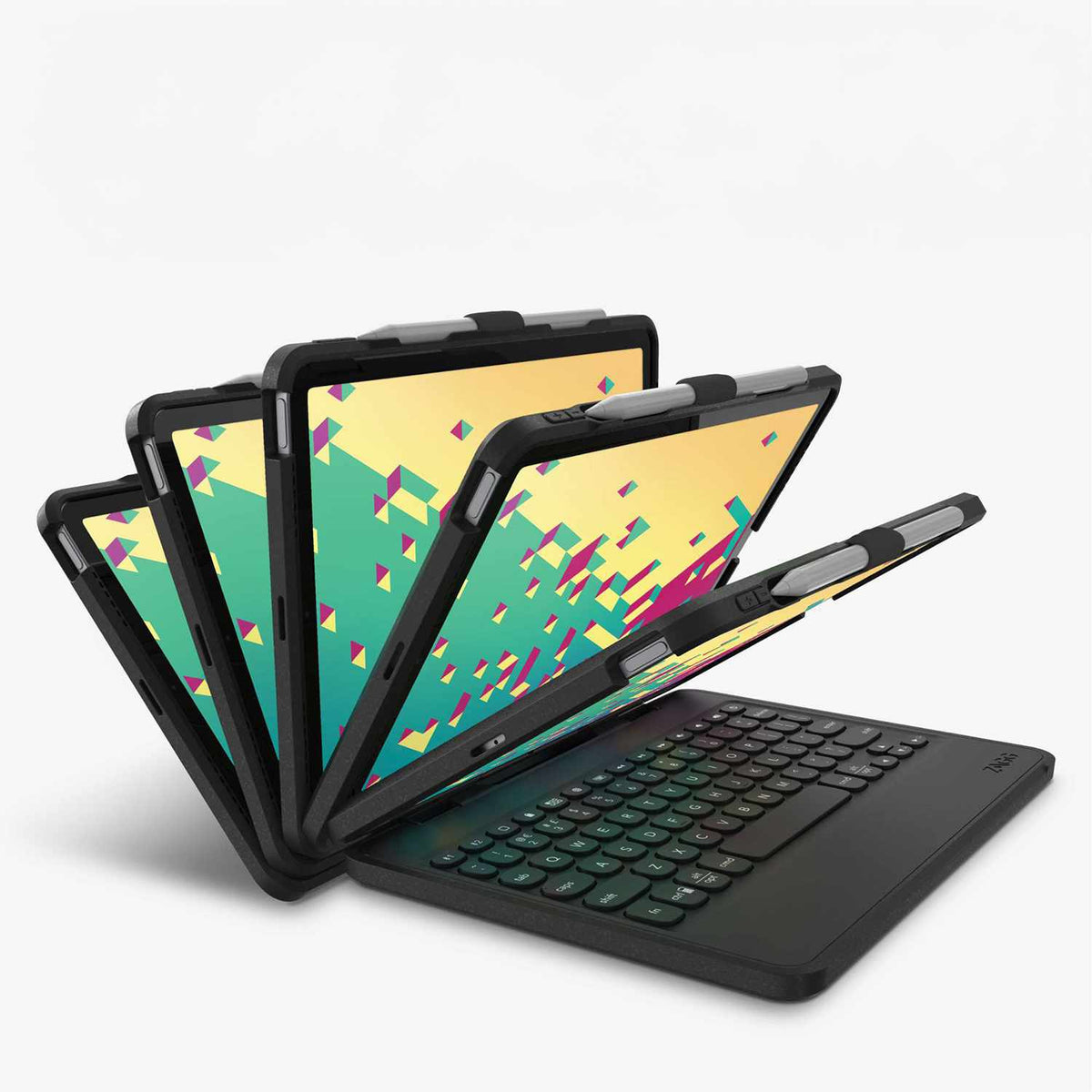 ZAGG Rugged Book Tablet Keyboard Case Black for iPad Air 11 M4