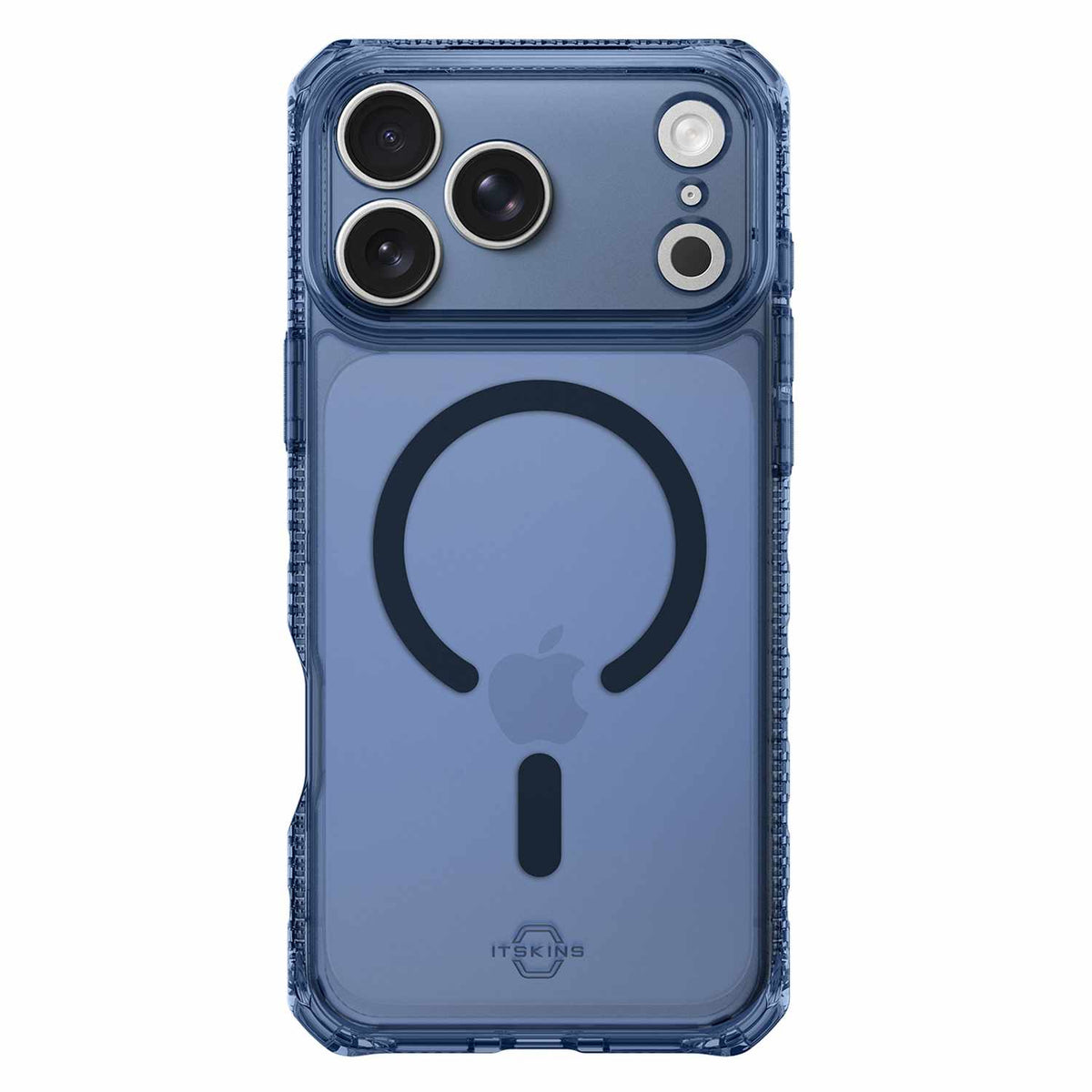 ITSKINS Hybrid_R Vapor MagSafe Case Navy Blue for iPhone 17 Pro Max