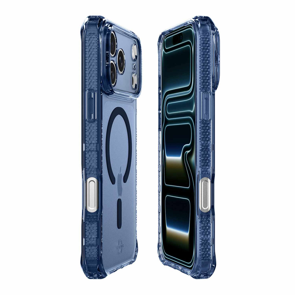 ITSKINS Hybrid_R Vapor MagSafe Case Navy Blue for iPhone 17 Pro Max