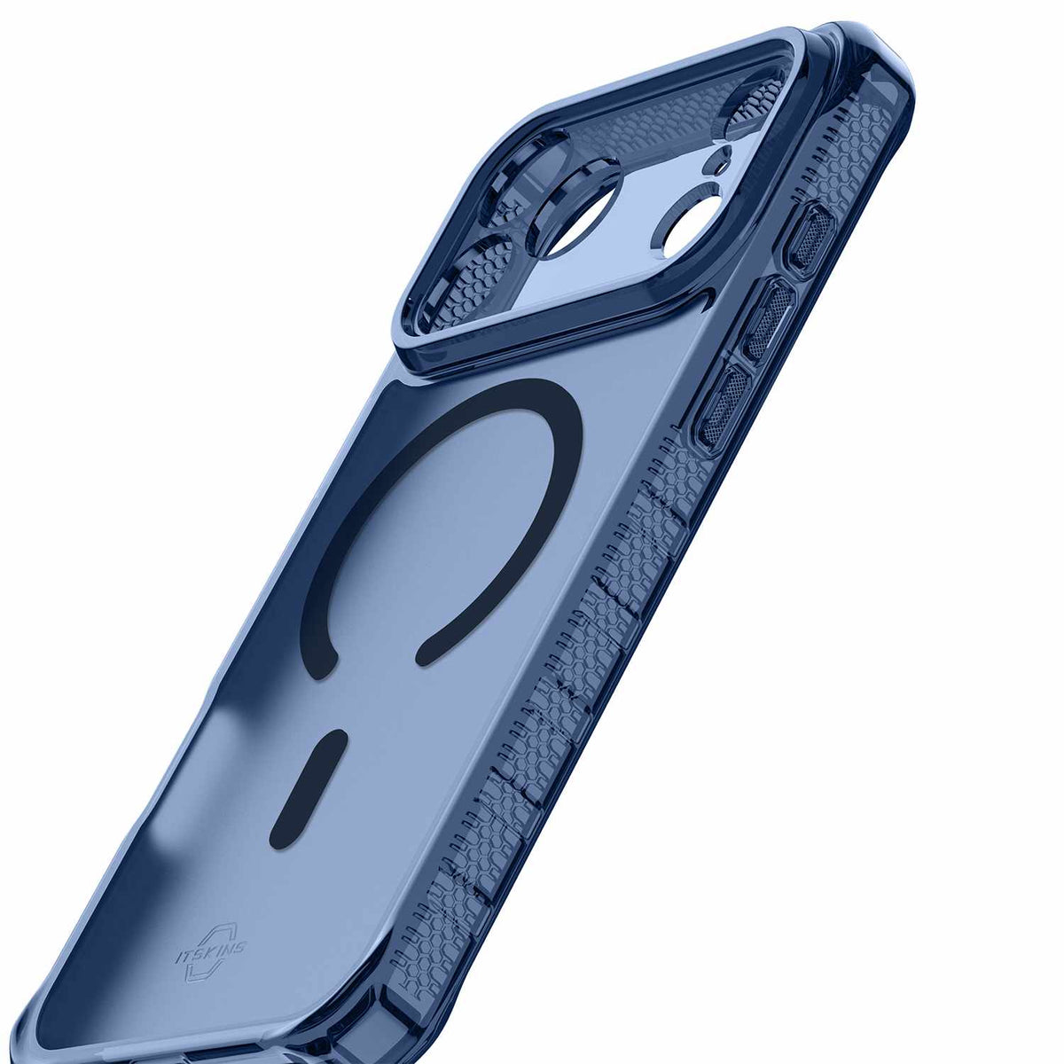 ITSKINS Hybrid_R Vapor MagSafe Case Navy Blue for iPhone 17 Pro Max
