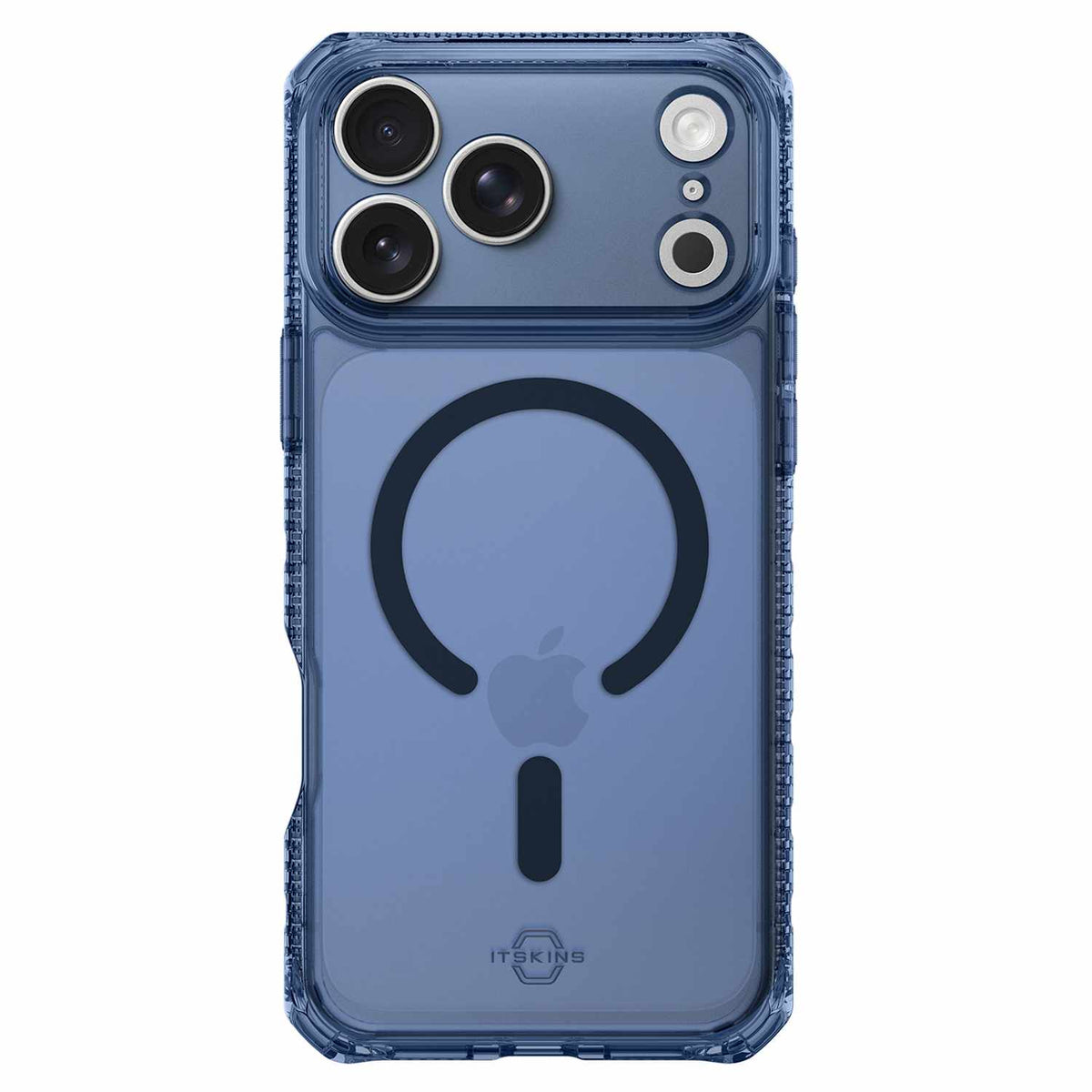 ITSKINS Hybrid_R Vapor MagSafe Case Navy Blue for iPhone 17 Pro
