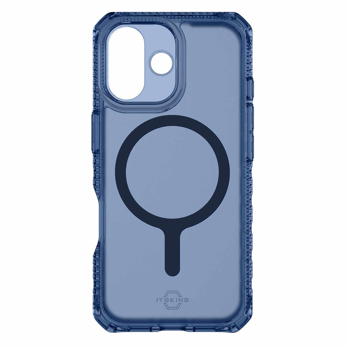 ITSKINS Hybrid_R Vapor MagSafe Case Navy Blue for iPhone 17