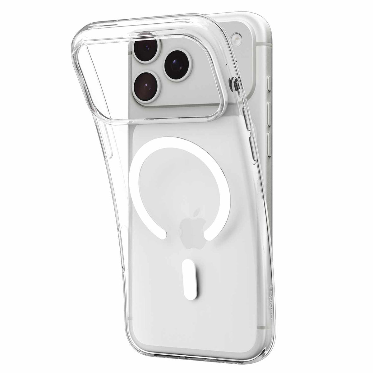 Spigen Crystal Flex Magfit Case Clear White for iPhone 18 Pro Max/17 Pro Max
