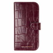 Ideal of Sweden Magnet Wallet MagSafe Case Fine Wine Croco for iPhone 18 Pro Max/17 Pro Max