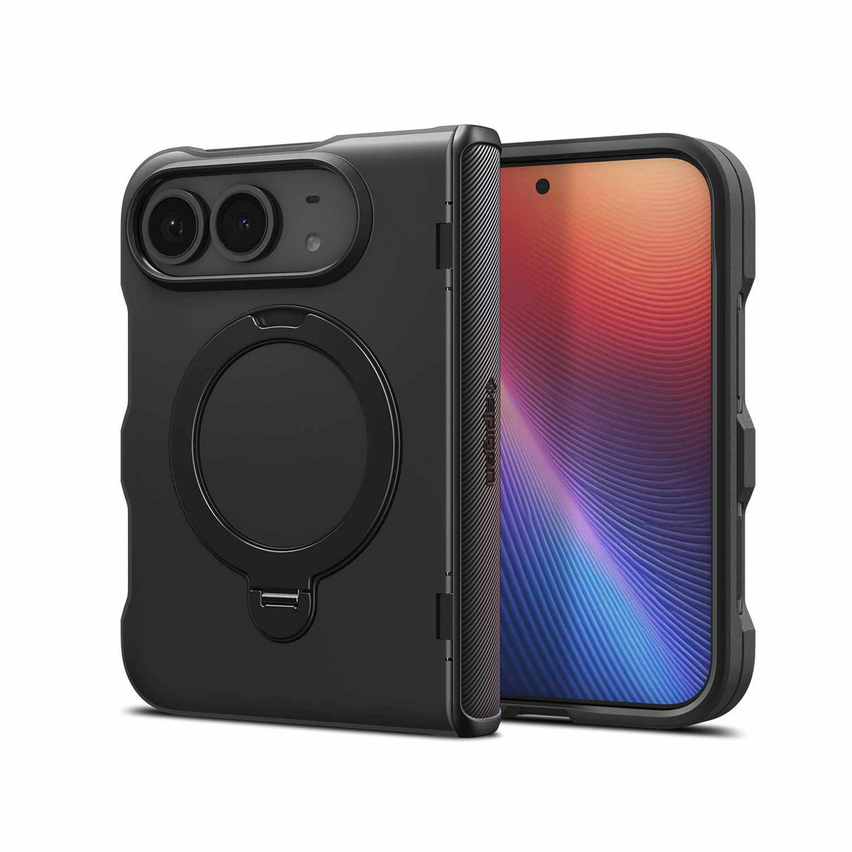 Spigen Slim Armor Pro S Mag Fit Case Black for iPhone Duo