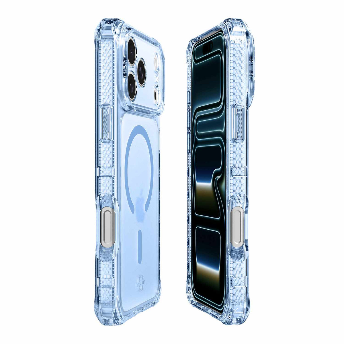 ITSKINS Hybrid_R Vapor MagSafe Case Light Blue for iPhone 18 Pro/17 Pro