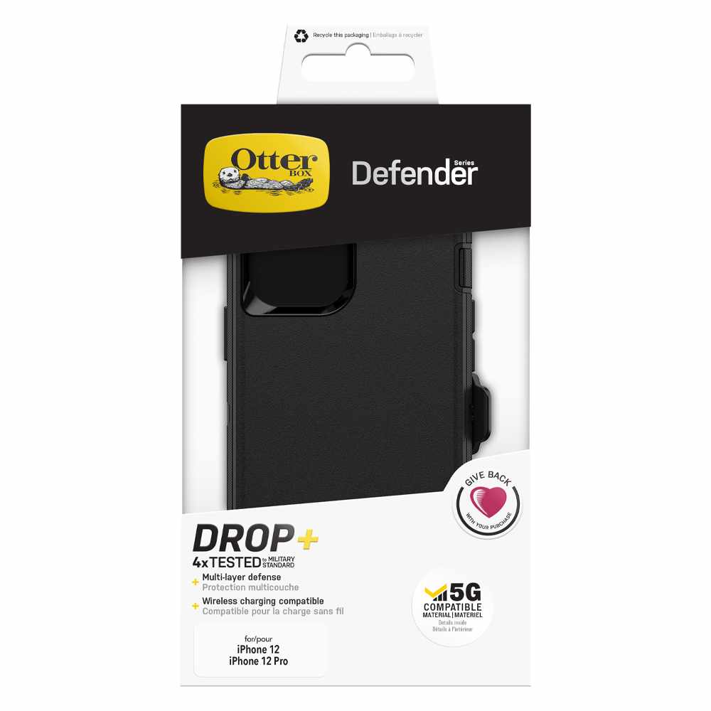OtterBox Defender Protective Case Black for iPhone 12