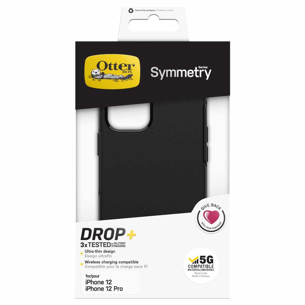 OtterBox Symmetry Protective Case Black for iPhone 12