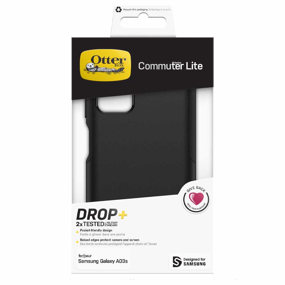 OtterBox 7787675 Commuter Lite Case Galaxy A03s Black for Galaxy A03