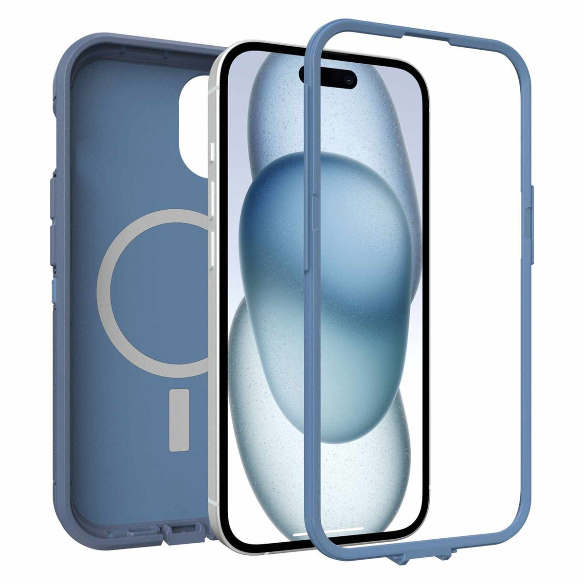 OtterBox Defender XT Protective Case Baby Blue Jeans for iPhone 13, iPhone 14, iPhone 15, iPhone 16e