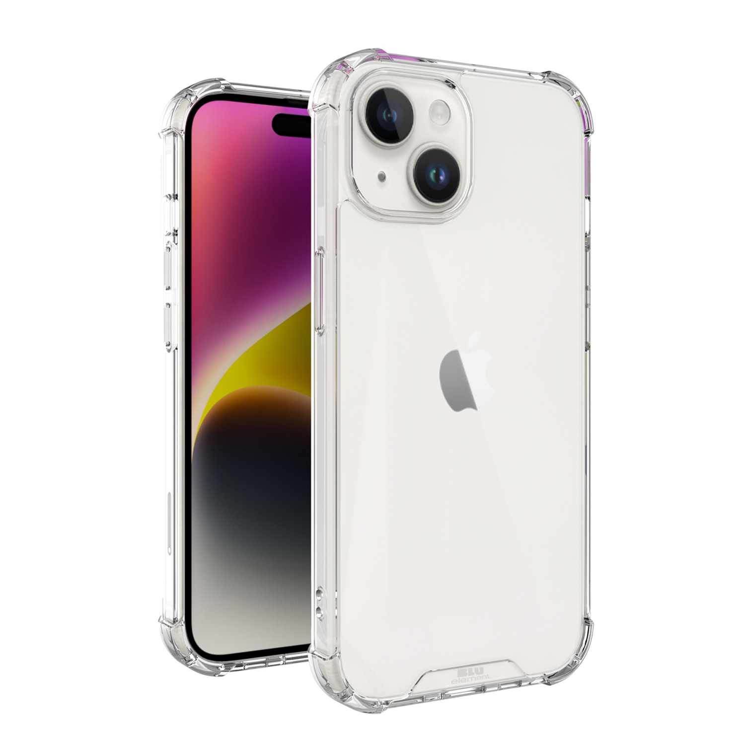 Blu Element DropZone Rugged Case Clear for iPhone 13, iPhone 14, iPhone 15, iPhone 16e, iPhone 17e