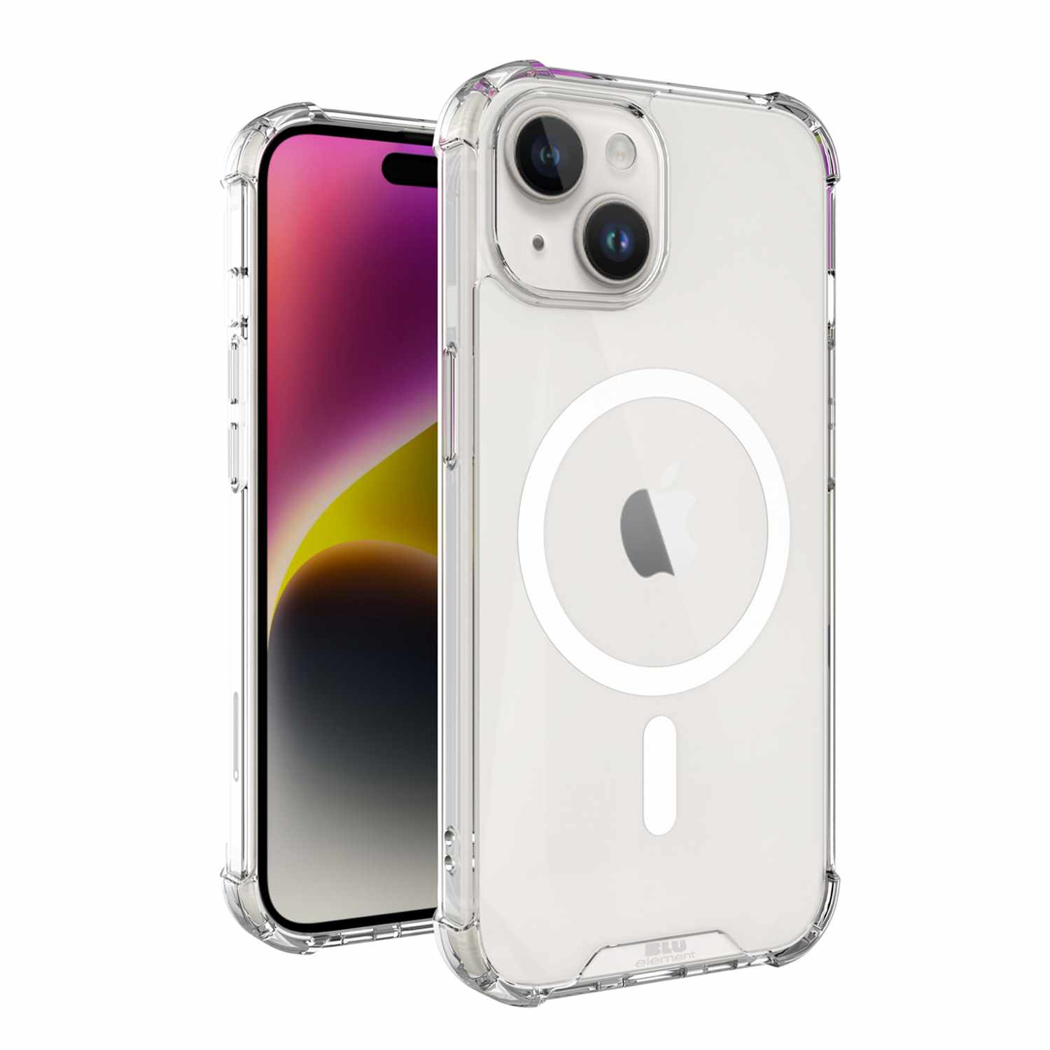 Blu Element DropZone MagSafe Case Clear for iPhone 13, iPhone 14, iPhone 15, iPhone 16e, iPhone 17e