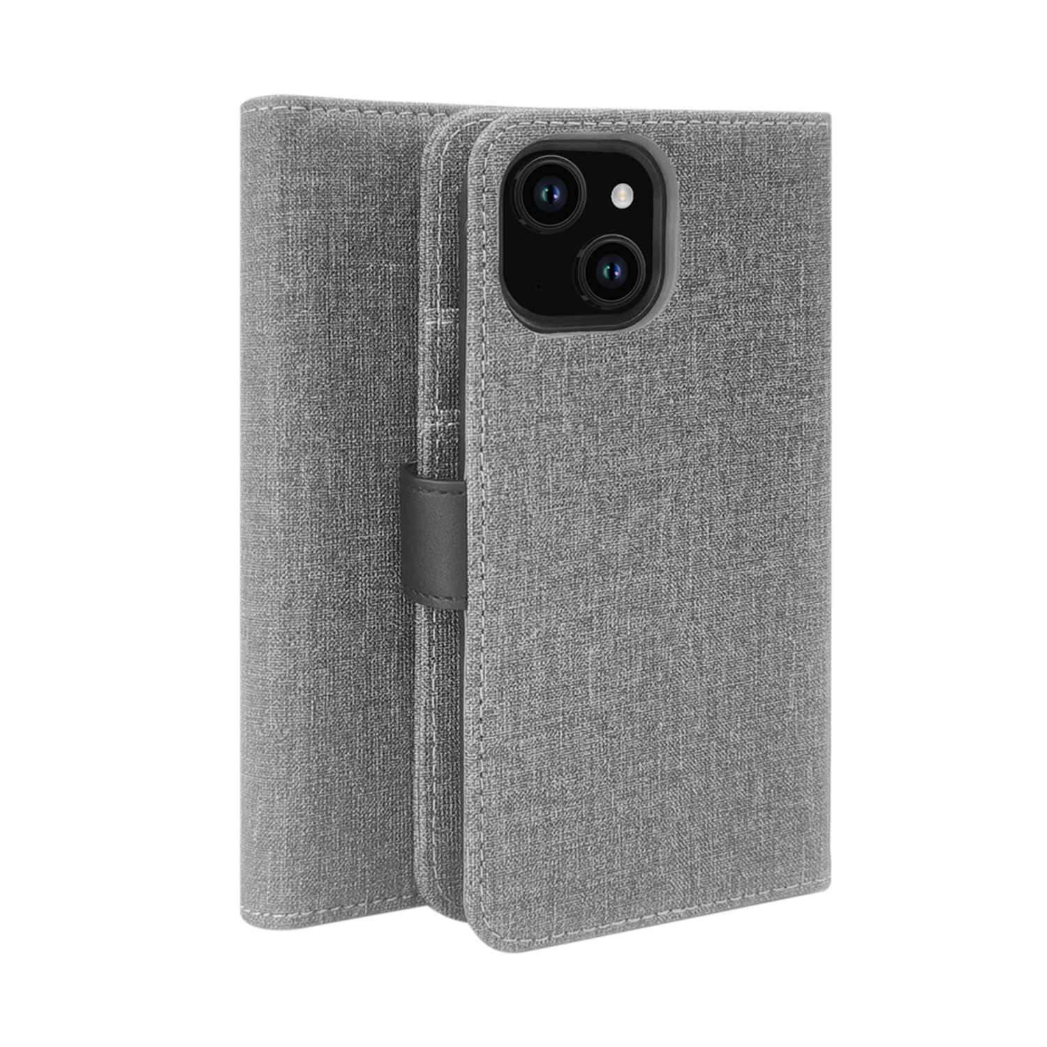 Blu Element Folio 2-in-1 Case Gravity Grey for iPhone 13, iPhone 14, iPhone 15, iPhone 16e, iPhone 17e