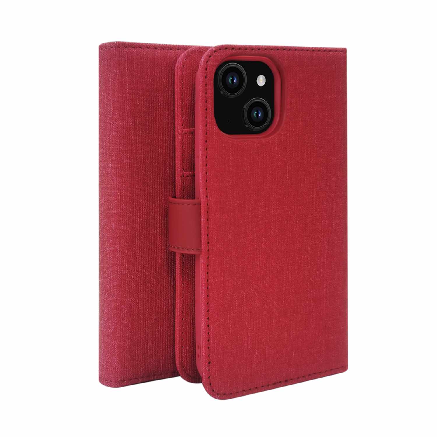 Blu Element Folio 2-in-1 Case Dark Red for iPhone 13, iPhone 14, iPhone 15, iPhone 16e, iPhone 17e
