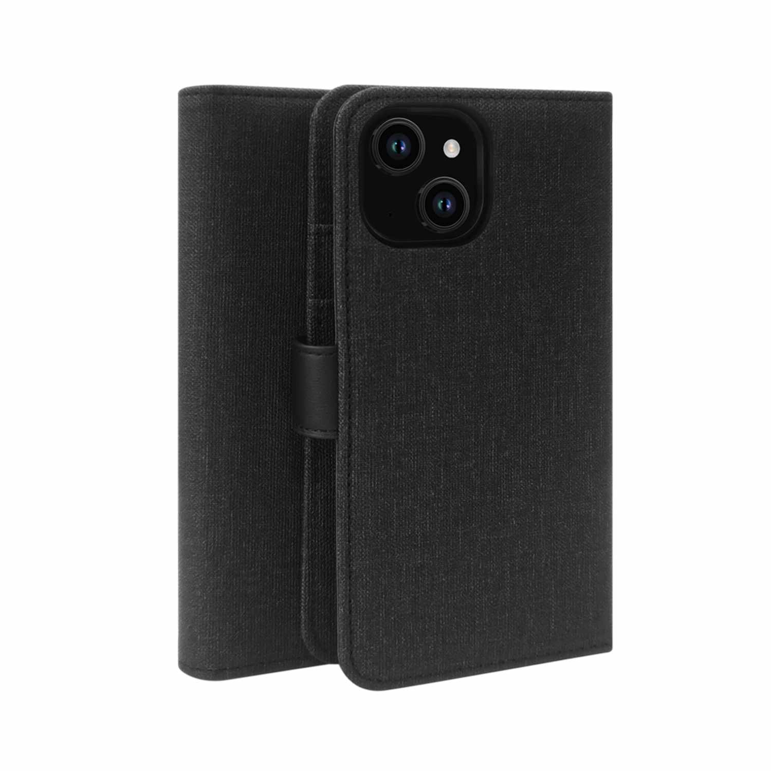 Blu Element Folio 2-in-1 MagSafe Case Black for iPhone 13, iPhone 14, iPhone 15, iPhone 16e, iPhone 17e