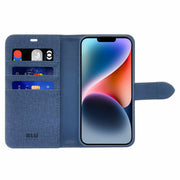 Blu Element Folio 2-in-1 MagSafe Case Lazuli Blue for iPhone 13, iPhone 14, iPhone 15, iPhone 16e, iPhone 17e