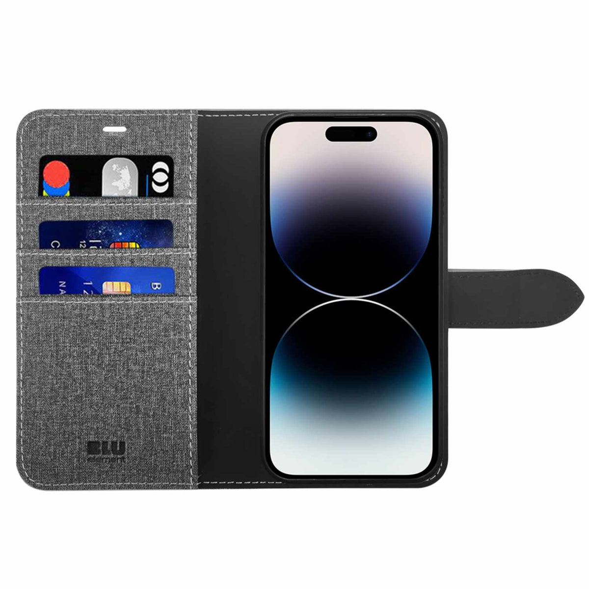 Blu Element BE2I1FIP15PRG Folio 2-in-1 Case iPhone 15 Pro Gravity Grey for iPhone 15 Pro