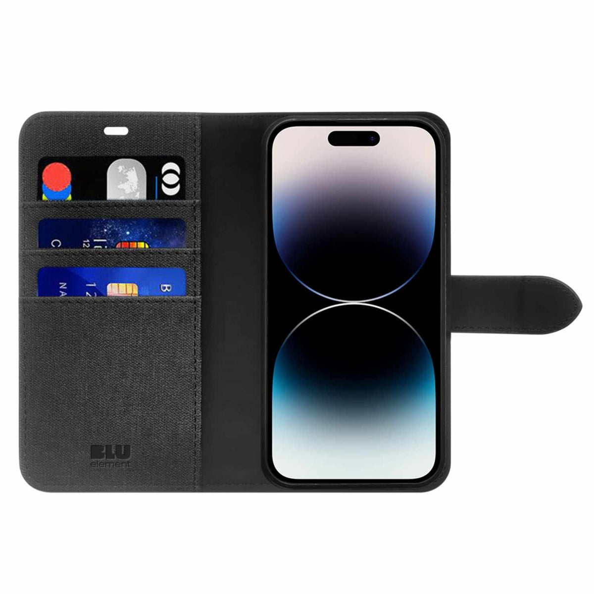 Blu Element BE2I1FIPMSIPRMB Folio 2-in-1 MagSafe Case iPhone 15 Pro Max Black for iPhone 15 Pro Max