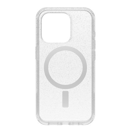OtterBox - Symmetry MagSafe Protective Case Stardust for iPhone 15 Pro (Clear)