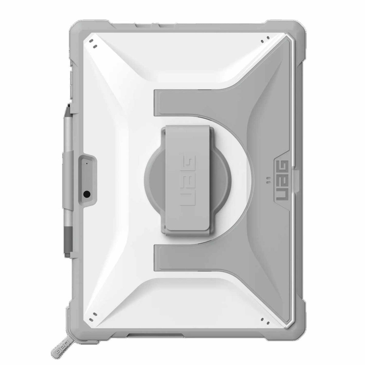 UAG Plasma w/Hand & Shoulder Strap Healthcare Case White/Gray for Microsoft Surface Pro 11/Surface Pro 10/Surface Pro 9 Bulk