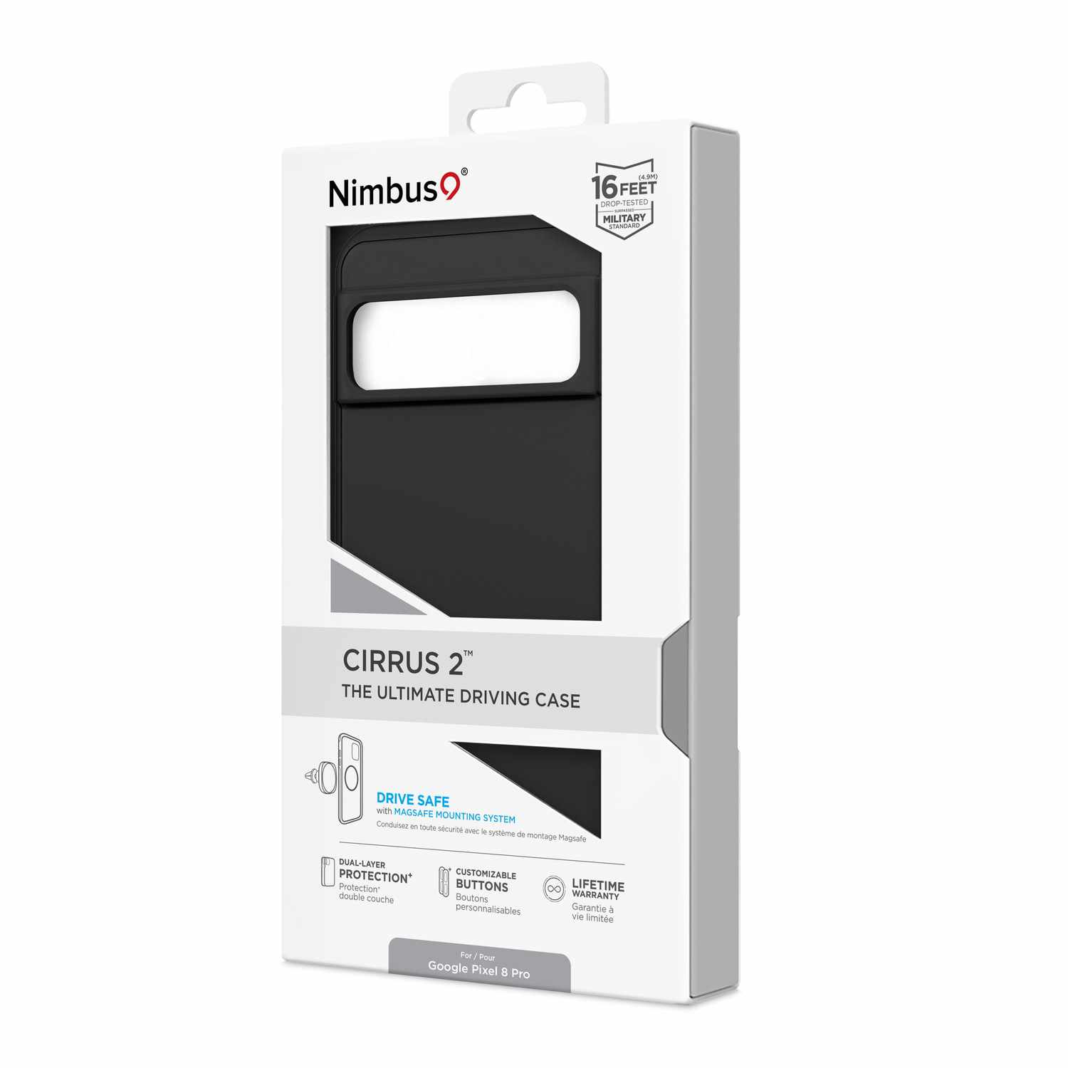 Nimbus9 Cirrus 2 MagSafe Case Black for Pixel 8