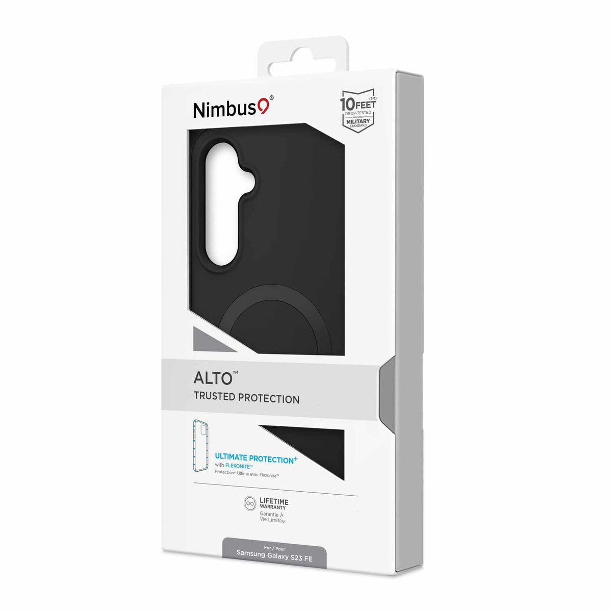 Nimbus9 N9ALSAMGS23FEBLK Alto 2 Case Galaxy S23 FE Black for Galaxy S23 FE