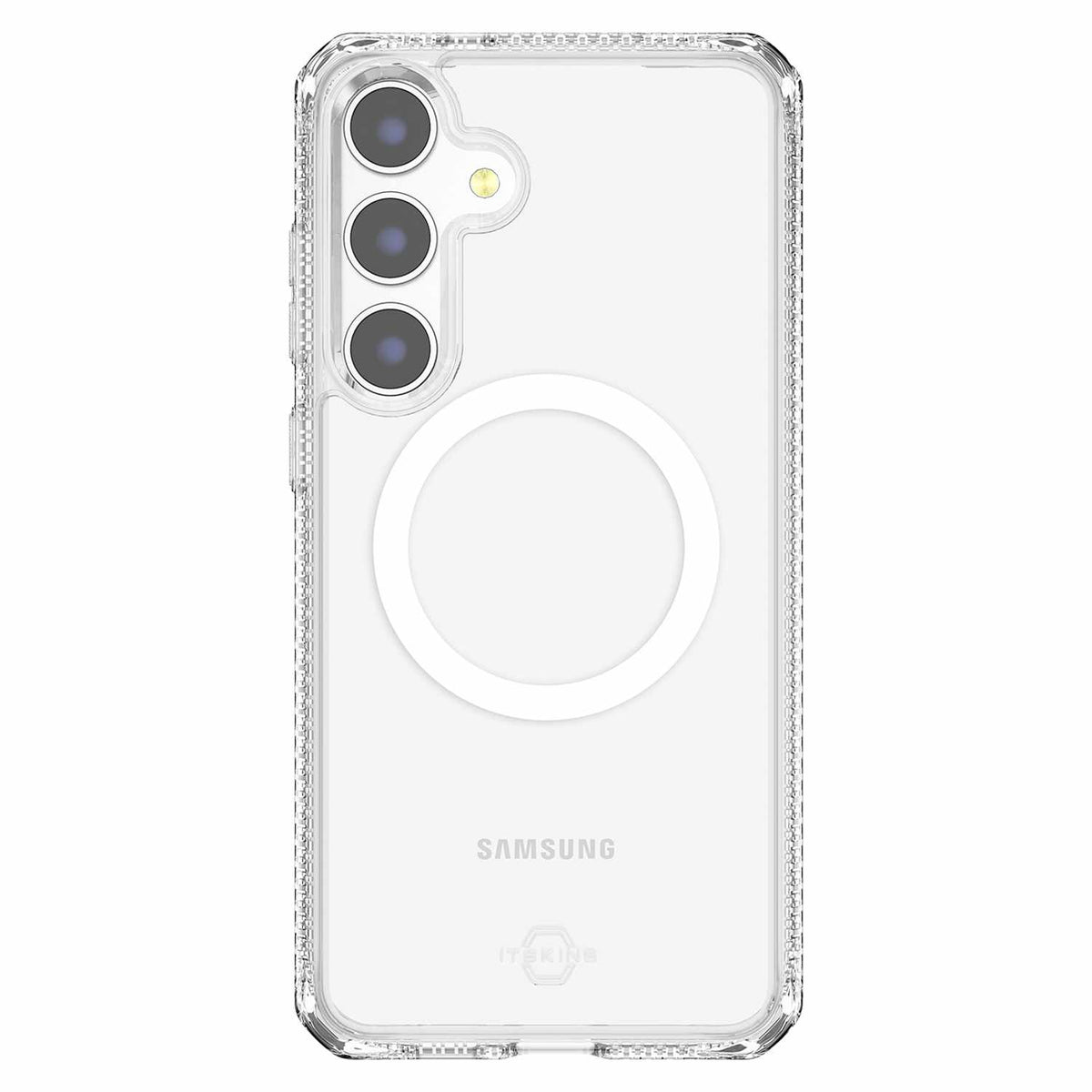 ITSKINS SGBPHMACRTRSP Hybrid_R Clear Case with Magnets Galaxy S24 Transparent for Galaxy S24