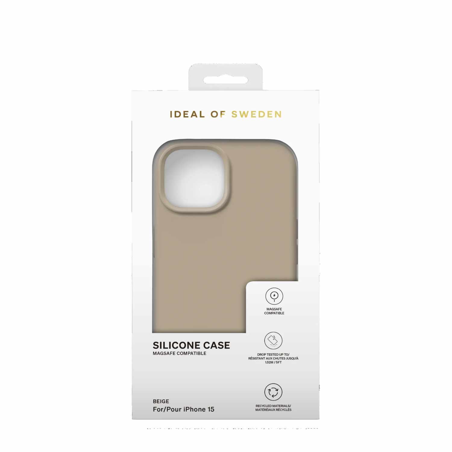Ideal of Sweden Silicone Case MagSafe Beige for iPhone 13, iPhone 14, iPhone 15