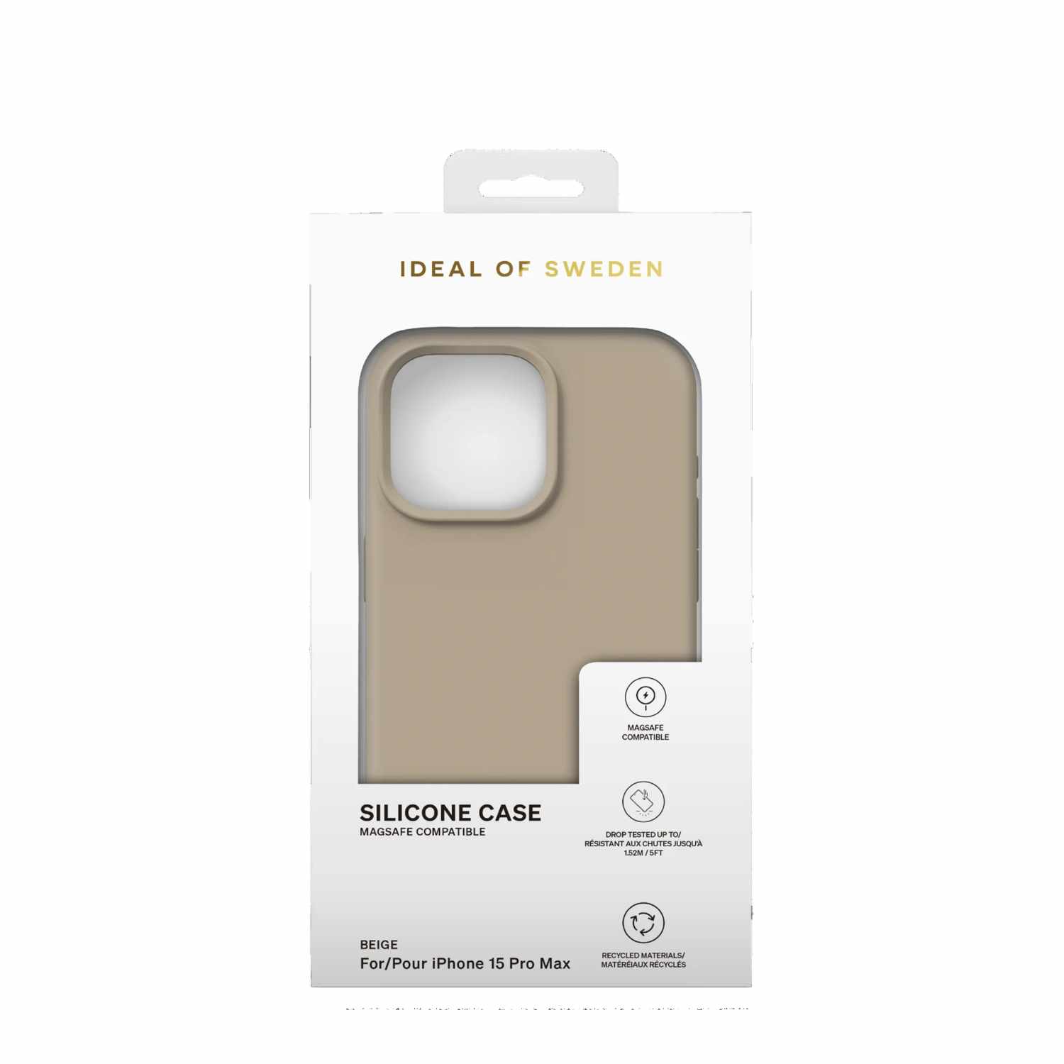Ideal of Sweden Silicone Case MagSafe Beige for iPhone 15 Pro Max